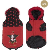 Abrigo Acolchado Para Perro XXS Minnie Rojo
