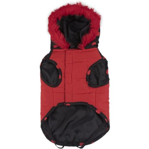 Abrigo Acolchado Para Perro XXS Minnie Rojo