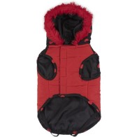 Abrigo Acolchado Para Perro XXS Minnie Rojo