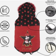 Abrigo Acolchado Para Perro XXS Minnie Rojo