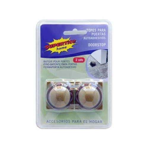Topes de Puertas Marrón Pack de 2 para Manejo Efectivo de Puertas
