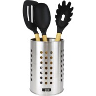 Bote Utensilios Inox 10x16.5cm Quttin