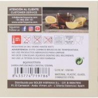 Jarra de Infusiones de Cristal 1250ml Quttin