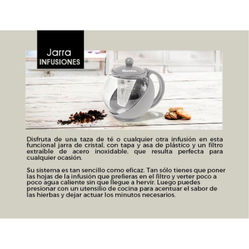 Glass Infusion Jug 1250ml Quttin
