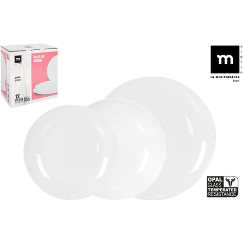 12 Piece Dinnerware Set Red Opal Whom Medium