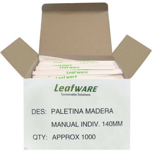 Paletinas de Madera Leafware 1000uds