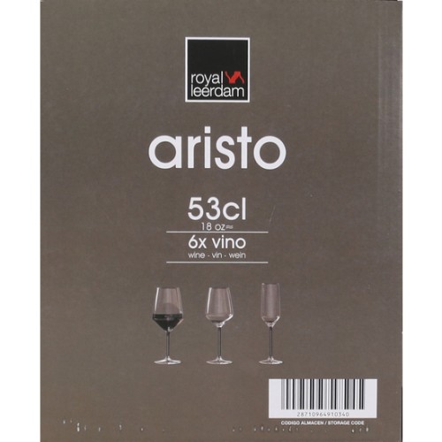 Set of 6 Wine Glasses 53cl Aristo - Perfect for All Occasions