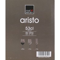 Set of 6 Wine Glasses 53cl Aristo - Perfect for All Occasions