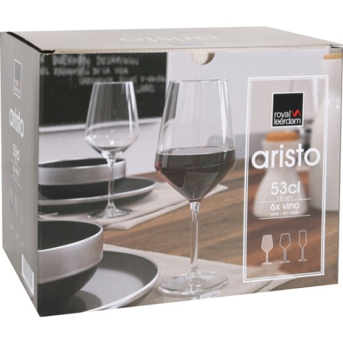 Set of 6 Wine Glasses 53cl Aristo - Perfect for All Occasions