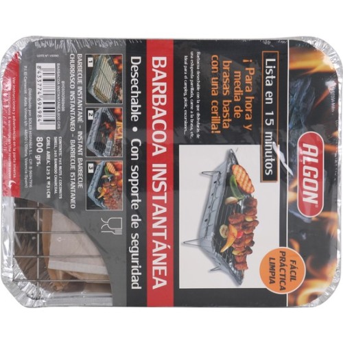 Barbacoa Instantánea 800grs Algon