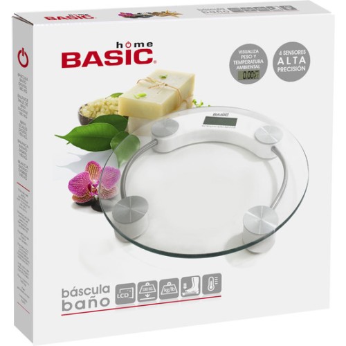 Báscula Baño Digital 150kg Red Basic Home para Monitoreo de Peso