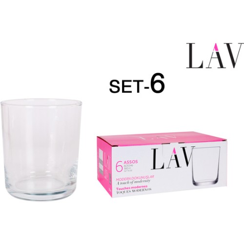 Set of 6 Glasses 360cc Assos