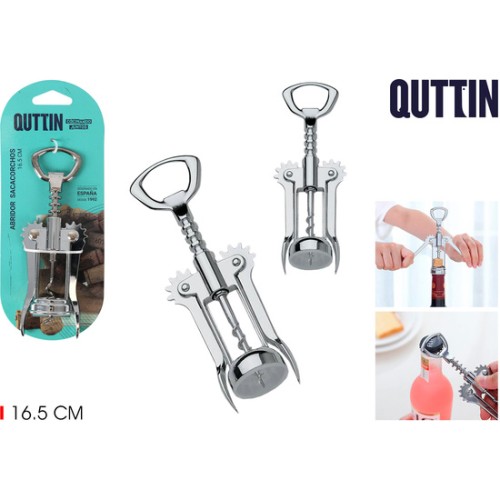 Abridor Sacacorchos de Acero Inoxidable Quttin
