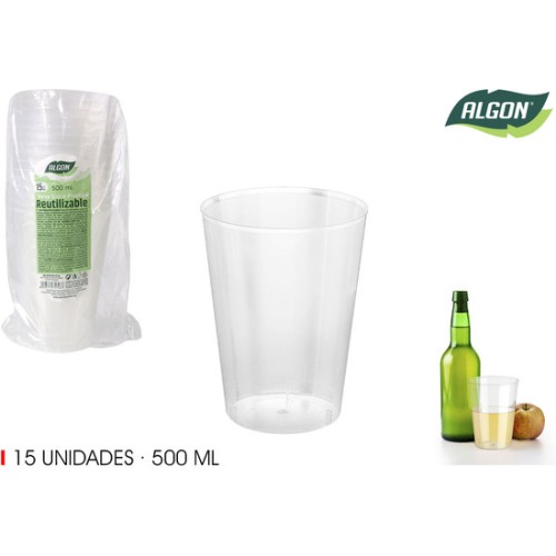 Set de 15 Vasos Sidra 500ml