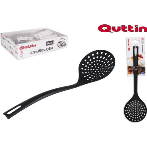 Black Nylon Slotted Spoon Essential Kitchen Tool