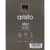Set of 6 38cl Aristo Wine Glasses