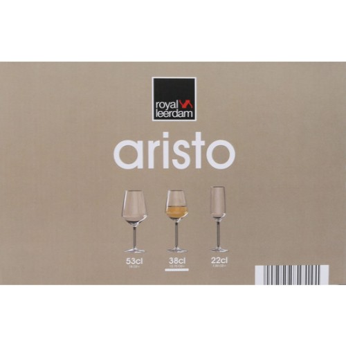 Set of 6 38cl Aristo Wine Glasses