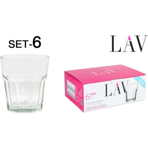 Set of 6 Water Glasses 305cc Aras