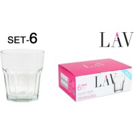 Set of 6 Water Glasses 305cc Aras