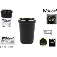 Black Plastic Water Ashtray Wooow