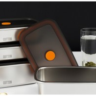 Fiambrera Hermética Rectangular 1000ml Quttin