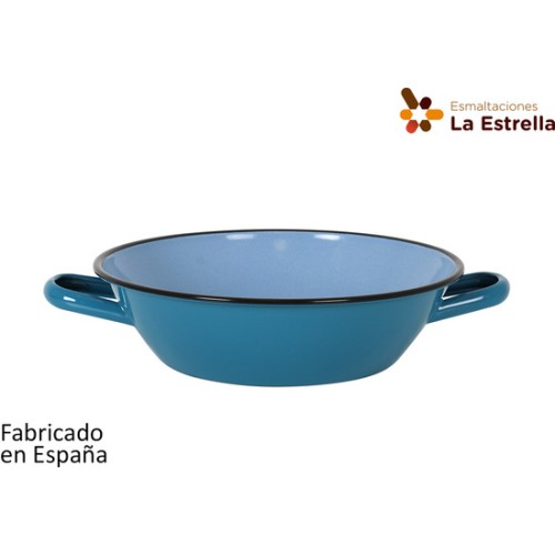 Turquoise Deep Paella Pan 28 cm