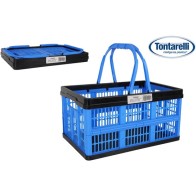 16L Foldable Box with Handles Blue/Black