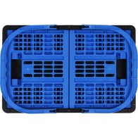 16L Foldable Box with Handles Blue/Black