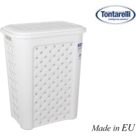 Arianna White Laundry Basket 30L