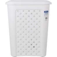 Arianna White Laundry Basket 30L