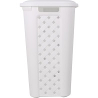 Arianna White Laundry Basket 30L
