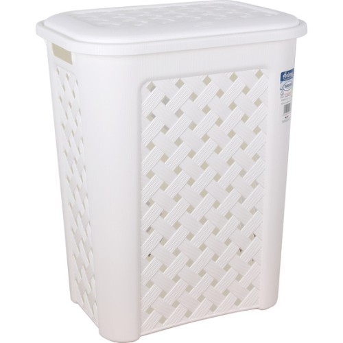 Arianna White Laundry Basket 30L
