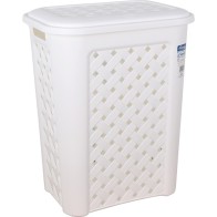 Arianna White Laundry Basket 30L