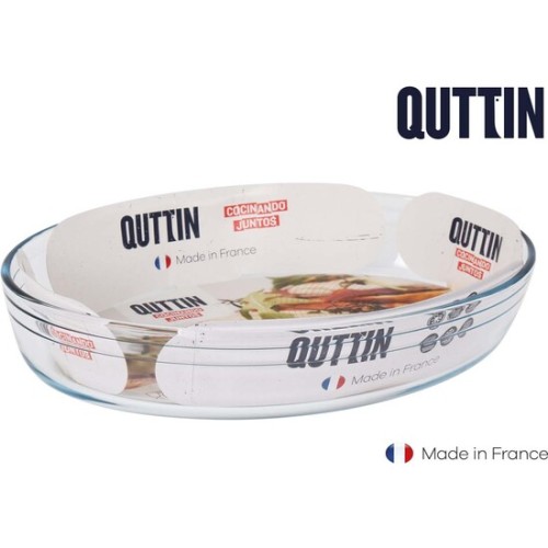 Oval Glass Dish 35x24cm Quttin