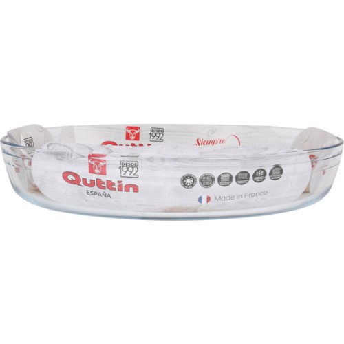Oval Glass Dish 35x24cm Quttin
