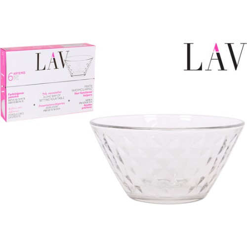 Set of 6 12cm 330cc Bowls Artemis