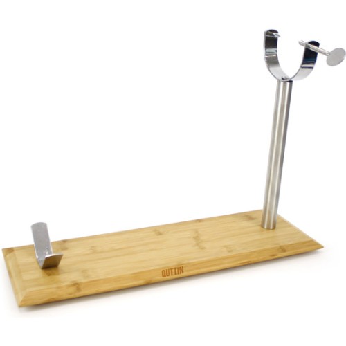 Bamboo Metal Ham Holder Quttin