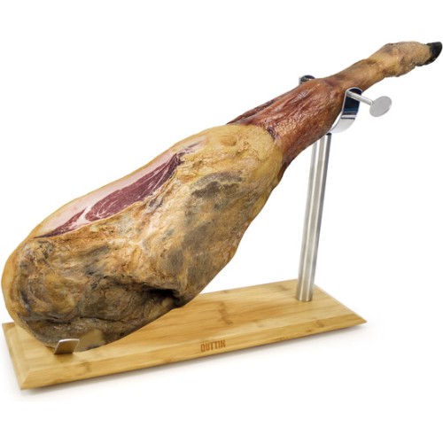 Bamboo Metal Ham Holder Quttin