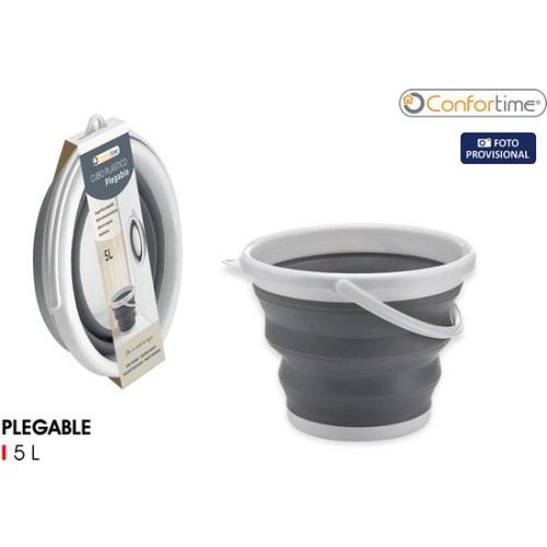 Cubo Plastico Plegable 5lts Confortime