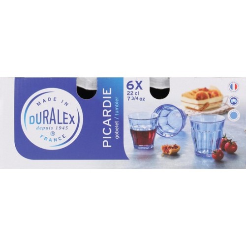 Set 6 Vasos 22cl Marine Picardie