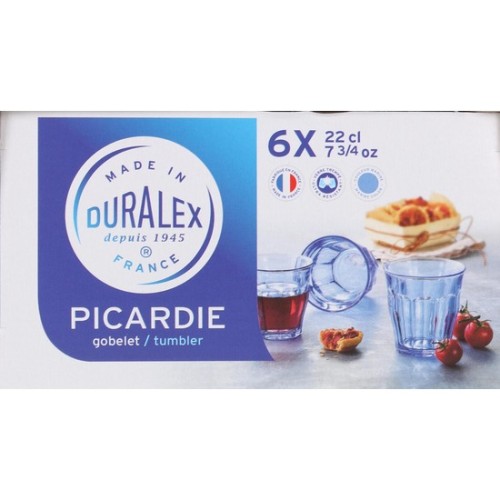Set of 6 Marine Picardie Glasses 22cl