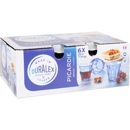 Set 6 Vasos 22cl Marine Picardie