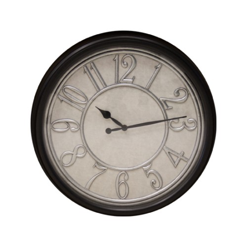 Reloj Redondo Grande Negro