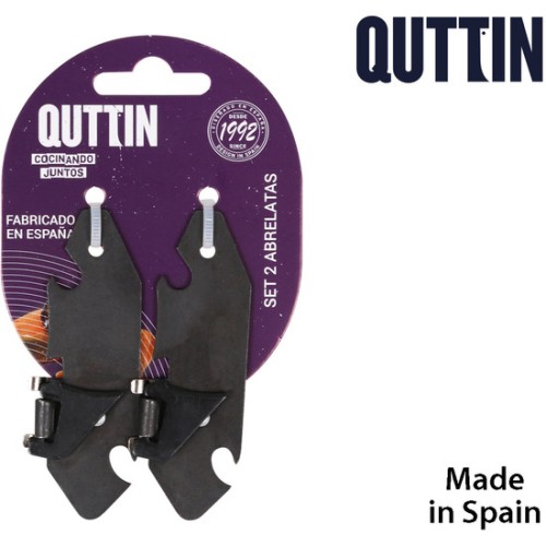 Set 2 Abrelatas 8cm Pavonados Quttin - Herramientas Esenciales de Cocina