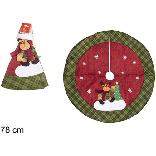 Manta Pie Árbol Navidad Decorado 78cm