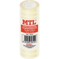 Pack of 12 Adhesive Tape Rolls 12x33 for Various Uses