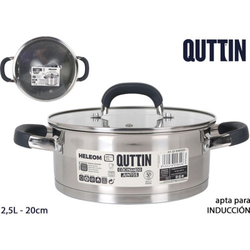20cm Steel Servicing Pot 2.5L Heleom