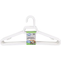 Set of 12 Plastic Hangers 38x17.5cm