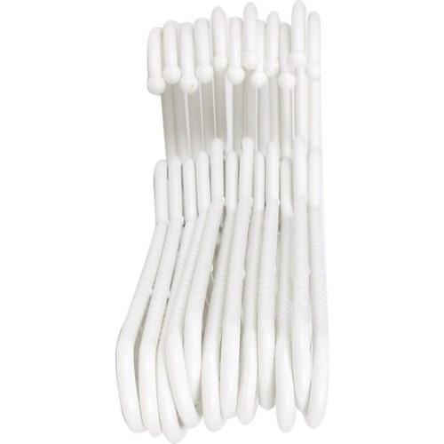 Set of 12 Plastic Hangers 38x17.5cm