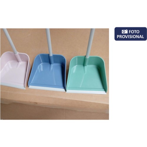 Dustpan with Rubber and Handle Assorted Colors